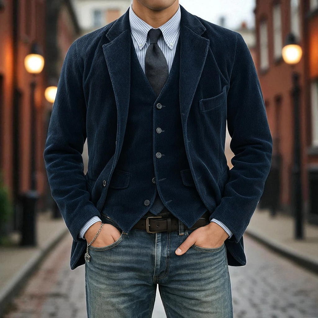 TOMMY | CONJUNTO DE 2 PIEZAS: BLAZER Y CHALECO