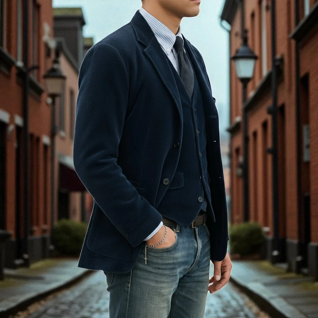 TOMMY | CONJUNTO DE 2 PIEZAS: BLAZER Y CHALECO