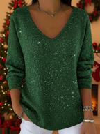 ALEXIA | JERSEY FESTIVO CON ESCOTE EN V