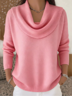 TALIA | JERSEY CÁLIDO DE CUELLO DRAPEADO