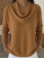 TALIA | JERSEY CÁLIDO DE CUELLO DRAPEADO